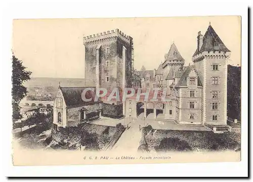 Pau Cartes postales Le chateau Facade principale