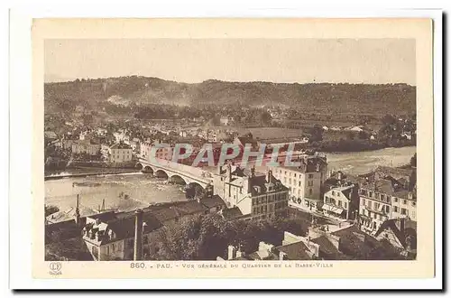 Pau Ansichtskarte AK Vue generale du quartier de la basse ville