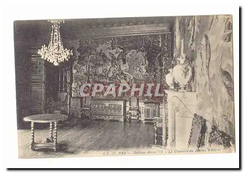 Pau Ansichtskarte AK Chateau Henri IV La chambre de Jeanne d&#39Albret