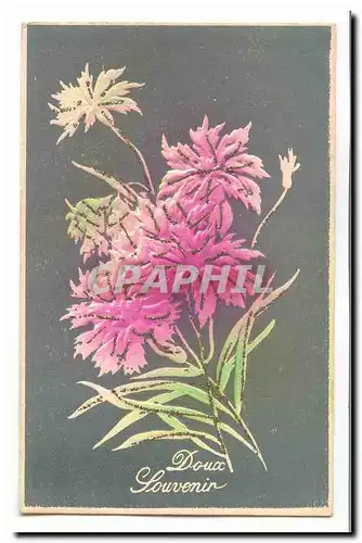 Cartes postales Voeux Fantaisie Doux souvenir