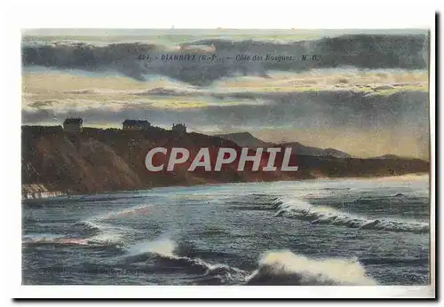 Biarritz Cartes postales Cote des Basques