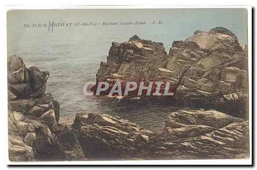 Ile de Brehat Cartes postales Rochers Sainte Anne