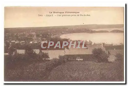 Erquy Cartes postales Vue generale prise de Tu es Roc