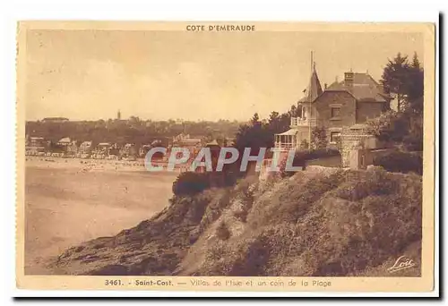 Saint CAst Cartes postales Villa de l&#39isle et un coin de la plage