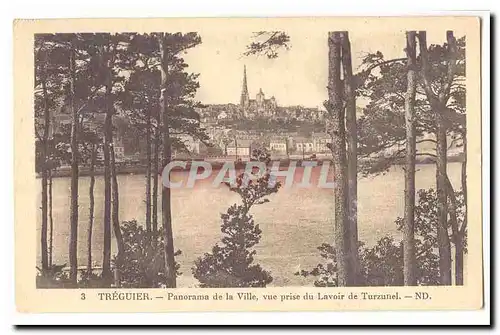 Treguier Ansichtskarte AK Panorama de la ville vue prise du lavoir de Turzunel