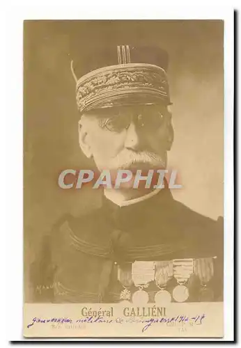 Cartes postales Militaria General Gallieni