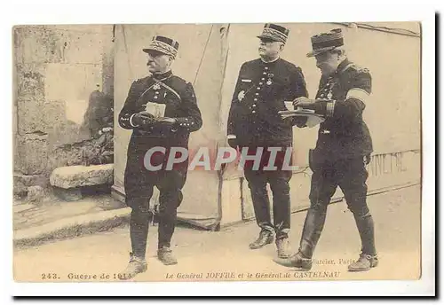 Cartes postales Guerre de 1914 Le general Joffre et le general de Castelnau