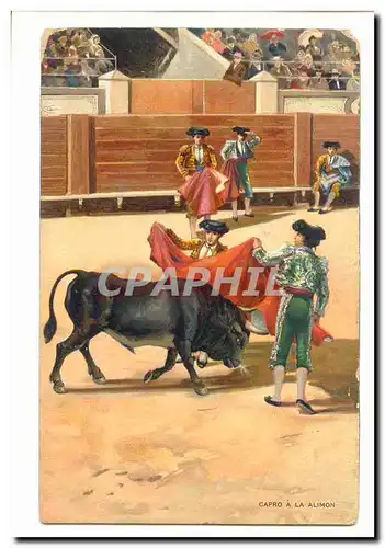 Cartes postales Capro a la Alimon (corrida toro)