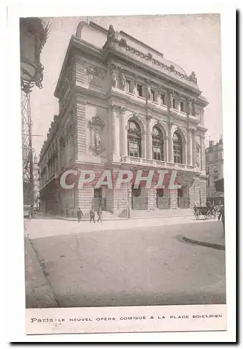 Paris (1er) Ansichtskarte AK Le nouvel opera comique et la place Boieldieu