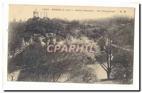 Paris (19eme) Ansichtskarte AK Buttes Chaumont Vue panoramique