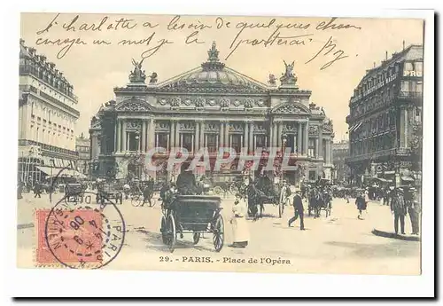 Paris (8eme) Ansichtskarte AK Place de l�opera (animee)