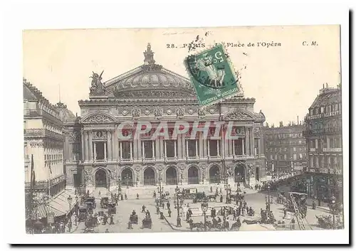 Paris (8eme) Ansichtskarte AK Place de l�opera (animee)