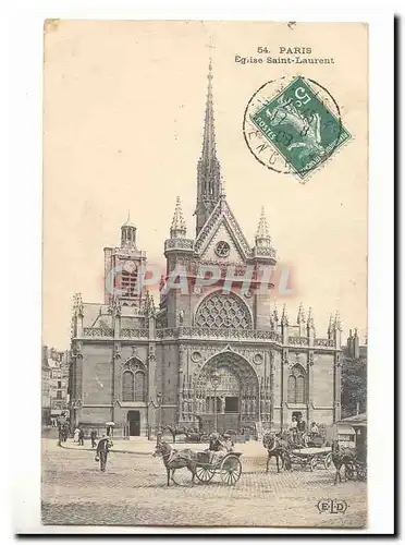 Paris Cartes postales Eglise Saint Laurent