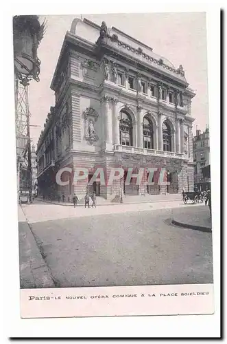 Paris (1er) Ansichtskarte AK Le nouvel opera comique et la place Boieldieu