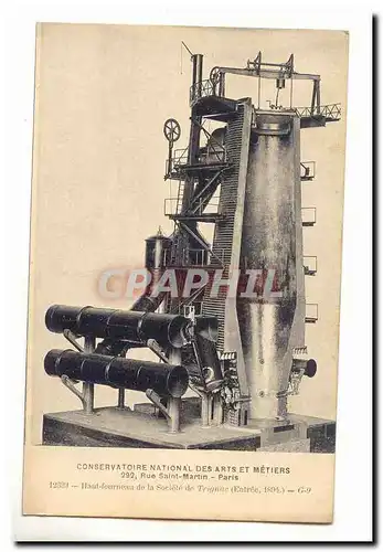 Conservatoire National des Arts et Metiers 292 rue St Martin Paris Cartes postales Console en fer forge lampe el