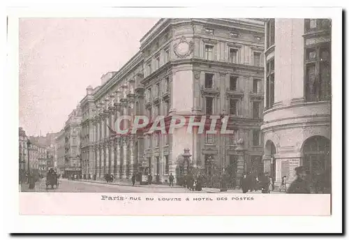 Paris (1er) Cartes postales Rue du louvre et hotel des postes