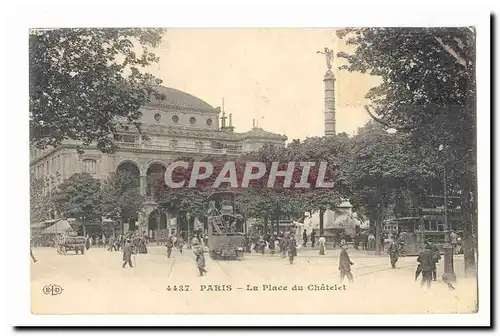 Paris (1er) Ansichtskarte AK La place du Chatelet