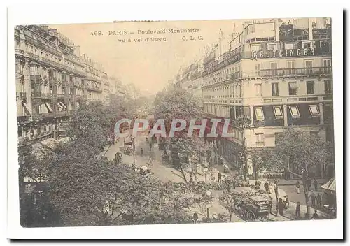 Paris (9eme) Ansichtskarte AK boulevard Montmartre vu a voil d&#39oiseau