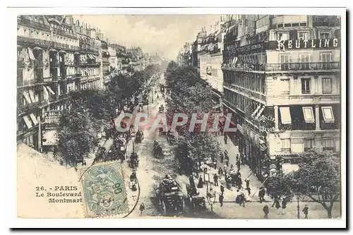 Paris (9eme) Ansichtskarte AK Le BOulevard Montmartre