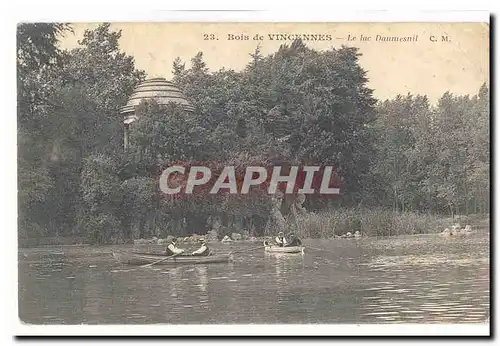 Bois de Vincennes Ansichtskarte AK Le lac Daumesnil