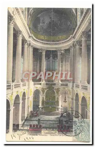 Palais de Versailles Ansichtskarte AK Interieur de la chapelle (orgue)