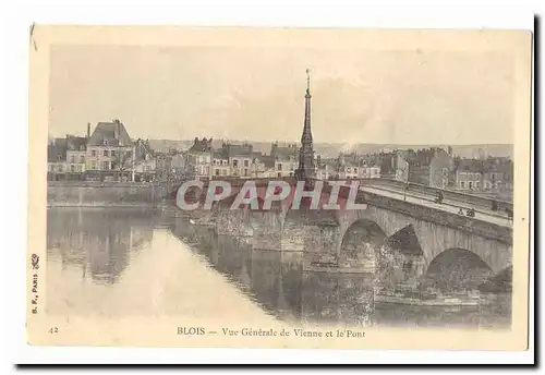 blois Ansichtskarte AK Vue generale de Vienne et le pont