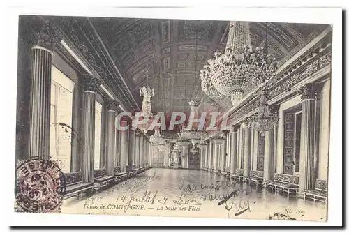 Palais de Compiegne Cartes postales La salle des fetes