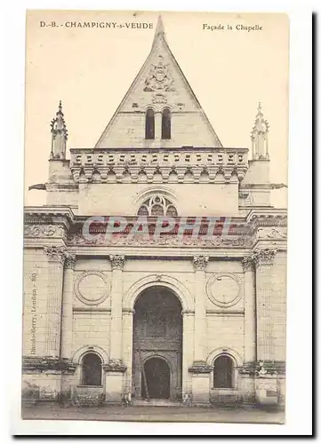 champigny sur veude Ansichtskarte AK Facade de la chapelle