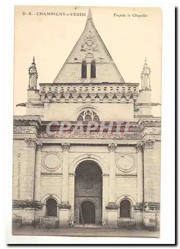 champigny sur veude Cartes postales Facade de la chapelle