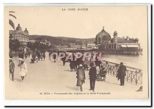 Nice Cartes postales promenade des anglais et la jetee promenade