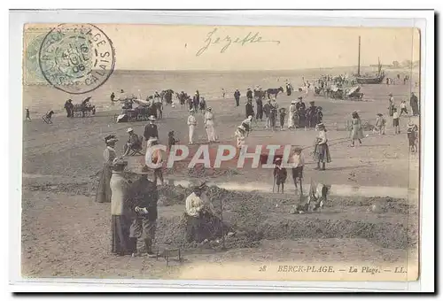 Berck Plage Cartes postales La plage