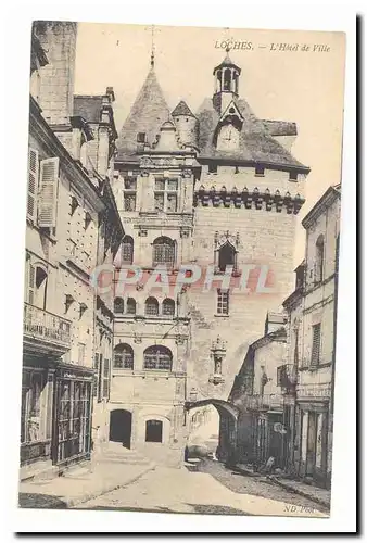 Loches Cartes postales L&#39hotel de ville