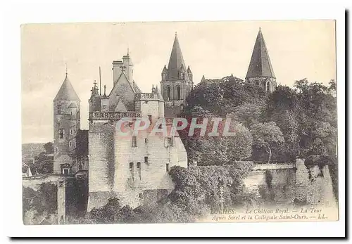 Loches Ansichtskarte AK Le chateau Royal La Tour Agnes Sorel et la collegiale Saint Ours