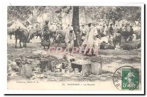 Algerie Marengo Cartes postales Le marche (boeufs) TOP