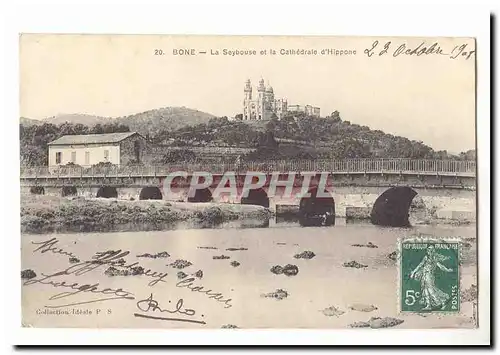 Algerie Bone Cartes postales Le Seybouse et la cathedrale d&#39Hippone