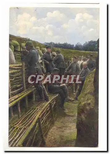 Ansichtskarte AK Militaria Im Schussengraben Tranchees soldats allemands