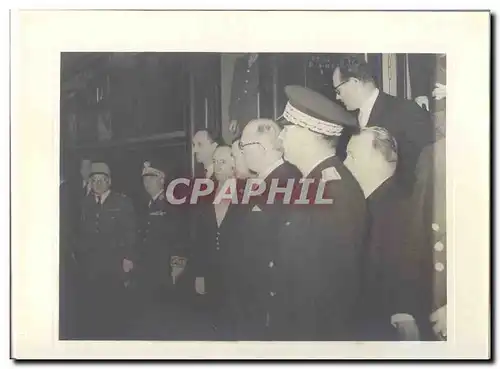 PHOTO Voyage officiel de Mr le President de la Republique en Savoie Mai 1947 Auriol a Evian Gare
