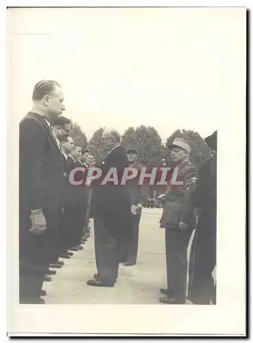 PHOTO Voyage officiel de Mr le President de la Republique en Savoie Mai 1947 Auriol a Annecy Menthon