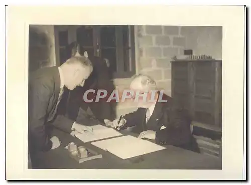 PHOTO Voyage officiel de Mr le President de la Republique en Savoie Mai 1947 Auriol a Thones