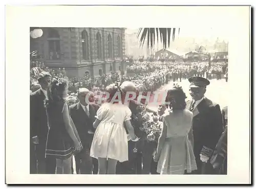 PHOTO Voyage officiel de Mr le President de la Republique Amiens Abbeville 8 Mai 1948 Auriol a Amien