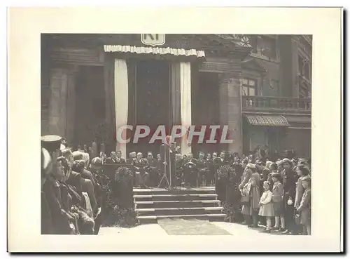 PHOTO Voyage officiel de Mr le President de la Republique Amiens Abbeville 8 Mai 1948 Auriol a Amien