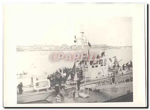 PHOTO Voyage officiel de Mr le President de la Republique a Bordeaux 13 juin 1948 Auriol Vedette bat