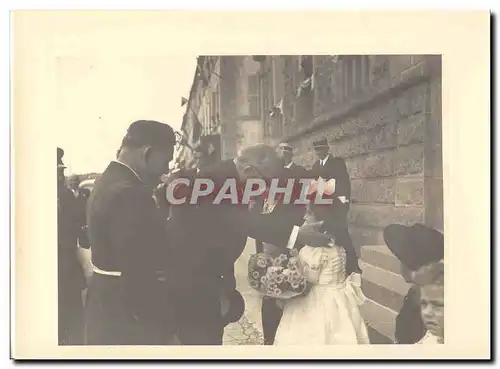 PHOTO Voyage officiel de Mr le President de la Republique en Bretagne 29 et 30 mai 1948 Auriol a Cha