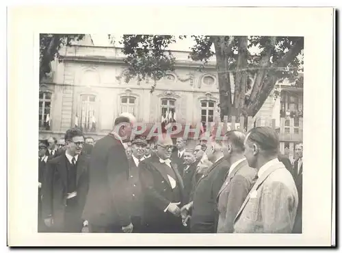 PHOTO Voyage officiel de Mr le President de la Republique Dijon Macon 15 et 16 mai 1948 Auriol a Mac