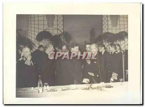 PHOTO Voyage officiel de Mr le President de la Republique en Savoie Mai 1947 Auriol a Evian Vin d�ho