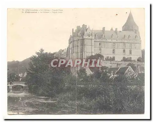 Chateaudun Cartes postales Le chateau Vu Facade Ouest CARTE double Rare