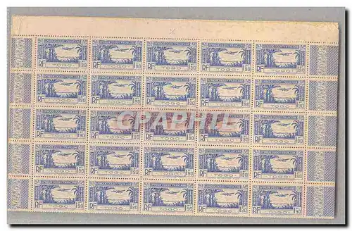 Togo FEUILLE COMPLETE DE 100 TP Poste Aerienne 1 1f90 Outremer ** TTB