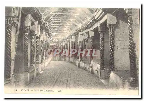 Tunisie Cartes postales Tunis Souk des tailleurs (metiers)