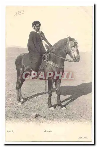 Algerie Ansichtskarte AK Bendris (cavalier cheval noble)