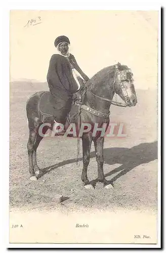 Algerie Cartes postales Bendris (cavalier cheval noble)